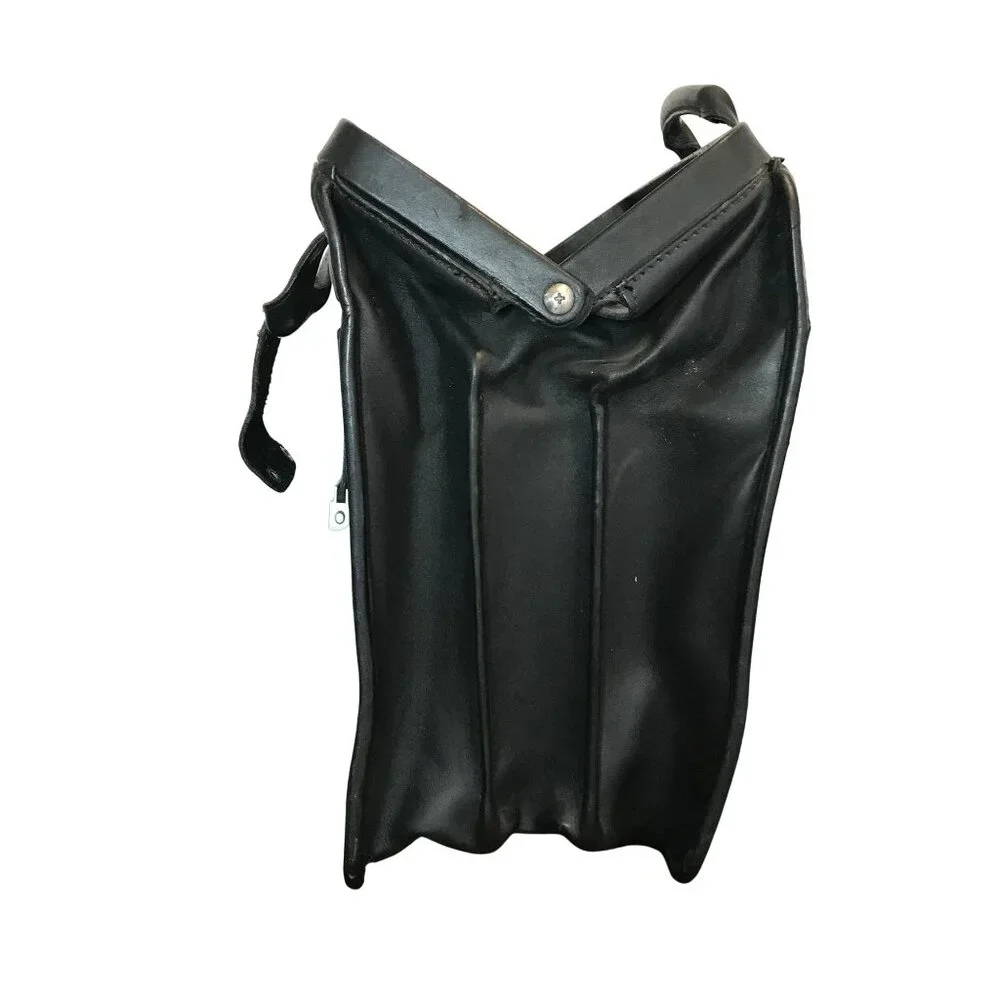 Hartmann Mens Briefcase Classic Black Leather Executive Document Bag 18